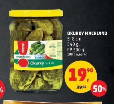 OKURKY MACHLAND 5-8 cm 540 g