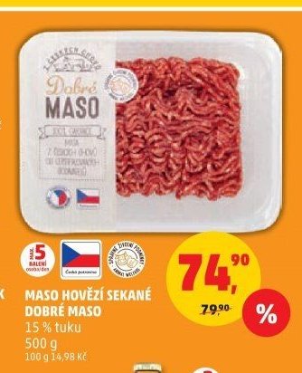 MASO HOVĚZÍ SEKANÉ DOBRÉ MASO