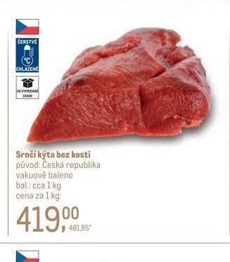 Srnčí kýta bez kosti