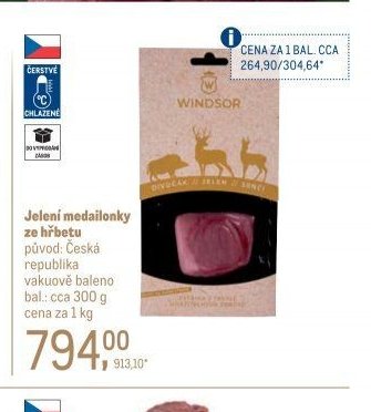 Jelení medailonky ze hřbetu