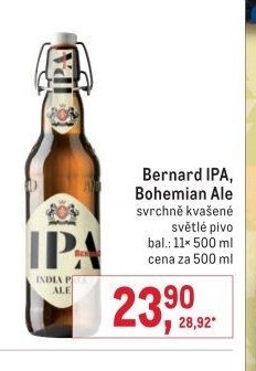Bernard IPA, Bohemian Ale