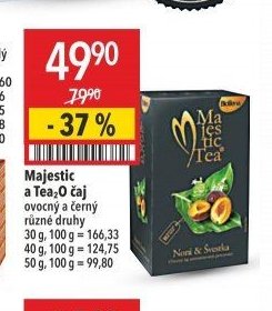 Majestic a Tea2O čaj