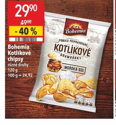 Bohemia Kotlíkové chipsy