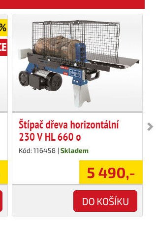 Štípač dřeva horizontální 230 V HL 660 o - UNI HOBBY akcniletaky.com