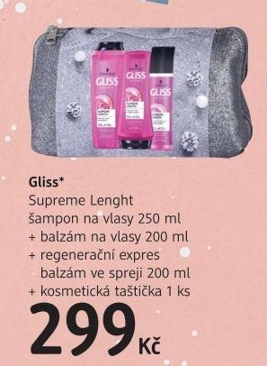 Dárková taška Supreme Length Gliss Schwarzkopf