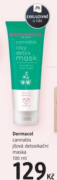 Jílová pleťová maska Cannabis Dermacol