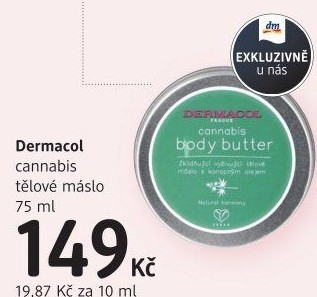 Máslo tělové Cannabis Dermacol