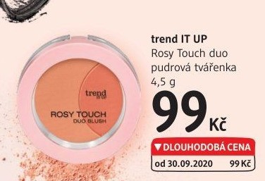 Pudrová tvářenka Rosy Touch duo trend IT UP