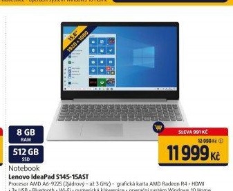 Notebook Lenovo IdeaPad S145-15AST