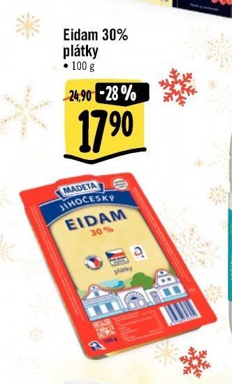 Eidam 30% plátky