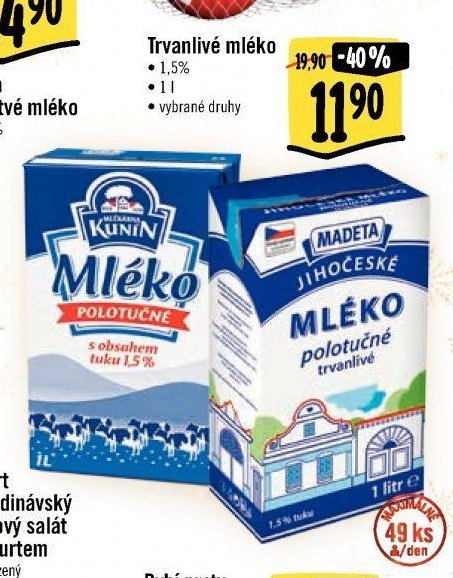 Trvanlivé mléko
