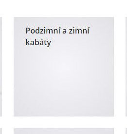 Podzimní a zimní kabáty