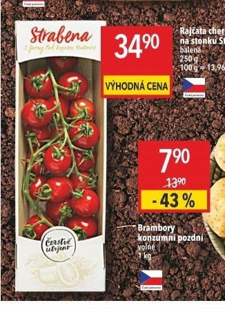 Rajčata cherry na stonku Strabena