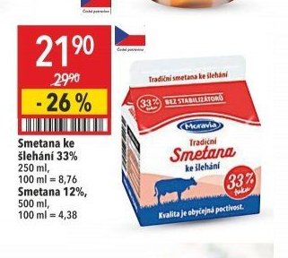 Smetana ke šlehání 33%