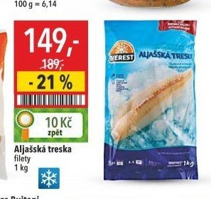 Aljašská treska filety