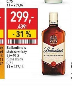 Ballantine's skotská whisky