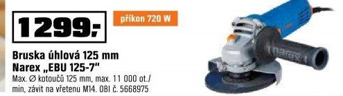 Bruska úhlová 125 mmNarex EBU 125-7