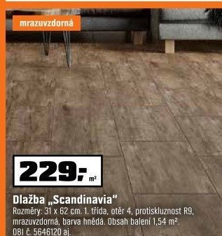 DlažbaScandinavihnědá 1,54m2/kt