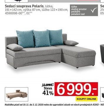 Sedací souprava Polaris - ASKO akcniletaky.com