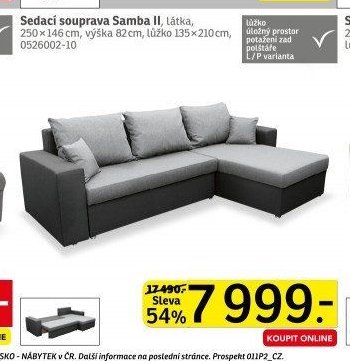 Sedací souprava Samba II - ASKO akcniletaky.com