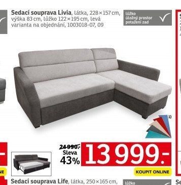 Sedací souprava Livia - ASKO akcniletaky.com