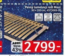 Pevný lamelový rošt Maxi, 90x200 cm - ASKO akcniletaky.com