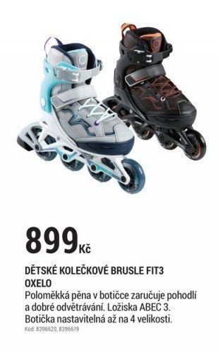 Dětské kolečkové brusle FIT3 OXELO