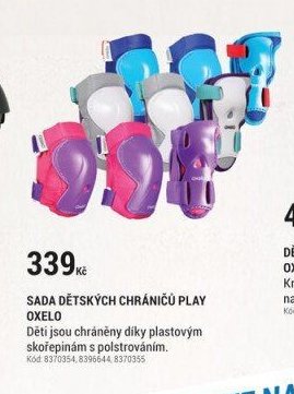 SADA DĚTSKÝCH CHRÁNIČŮ PLAY OXELO
