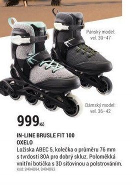 IN-LINE BRUSLE FIT 100 OXELO