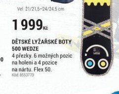 DĚTSKÉ LYŽAŘSKÉ BOTY 500 WEDZE