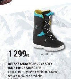 DĚTSKÉ SNOWBOARDOVÉ BOTY INDY 100 DREAMSCAPE