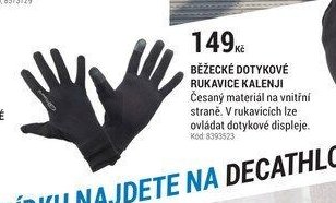 BĚŽECKÉ DOTYKOVÉ RUKAVICE KALENJI