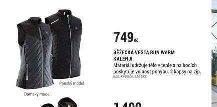 BĚŽECKÁ VESTA RUN WARM KALENJI