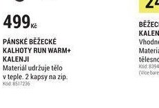 PÁNSKÉ BĚŽECKÉ KALHOTY RUN WARM+ KALENJI