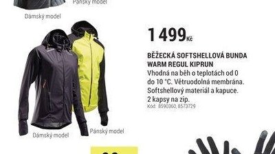 BĚŽECKÁ SOFTSHELLOVÁ BUNDA WARM REGUL KIPRUN