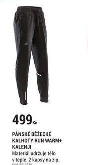 PÁNSKÉ BĚŽECKÉ KALHOTY RUN WARM+ KALENJI