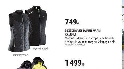 BĚŽECKÁ VESTA RUN WARM KALENJI