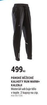 PÁNSKÉ BĚŽECKÉ KALHOTY RUN WARM+ KALENJI