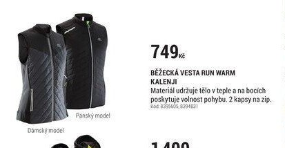 BĚŽECKÁ VESTA RUN WARM KALENJI