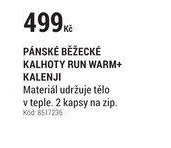 PÁNSKÉ BĚŽECKÉ KALHOTY RUN WARM+ KALENJI