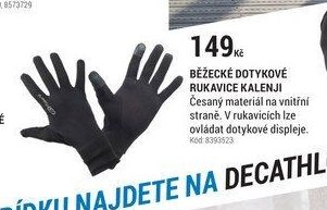 BĚŽECKÉ DOTYKOVÉ RUKAVICE KALENJI