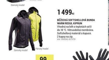 BĚŽECKÁ SOFTSHELLOVÁ BUNDA WARM REGUL KIPRUN