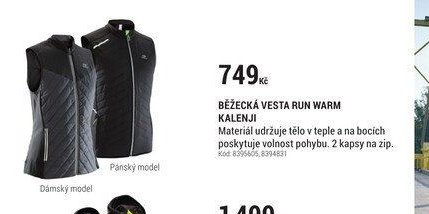 BĚŽECKÁ VESTA RUN WARM KALENJI