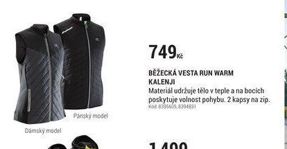 BĚŽECKÁ VESTA RUN WARM KALENJI