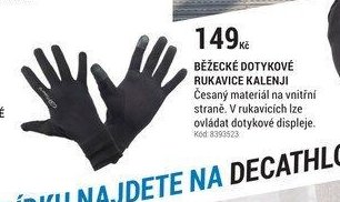 BĚŽECKÉ DOTYKOVÉ RUKAVICE KALENJI