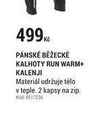 PÁNSKÉ BĚŽECKÉ KALHOTY RUN WARM+ KALENJI