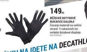 BĚŽECKÉ DOTYKOVÉ RUKAVICE KALENJI