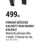 PÁNSKÉ BĚŽECKÉ KALHOTY RUN WARM+ KALENJI