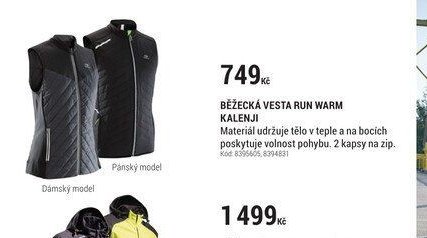 Běžecká vesta Run Warm Kalenji