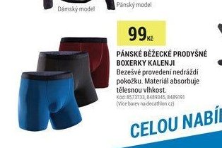 Pánské běžecké prodyšné boxerky Kalenji